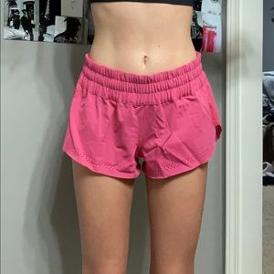 pink lululemon shorts